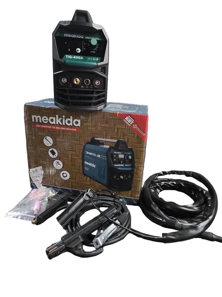 Meakida TIG-400A IGBT Inverter TIG Welding Machine – Heavy Duty 400A Professional Welding Machine for Industrial Fabrication Workshop and Construction Use