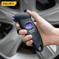 Deli DL886100 0.20-90bar Tire Gauge – Heavy Duty Multi-Unit Pressure Measurement Tool for Automotive Workshop and DIY Use