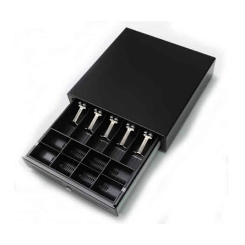 X-POS BC-410 Cash Drawer 5 Notes 8 Coins RJ11/RJ12 24V Solenoid – Heavy Duty Industrial Grade POS Cash Drawer for Retail, Supermarket, Hospitality, and Commercial Transaction Applications