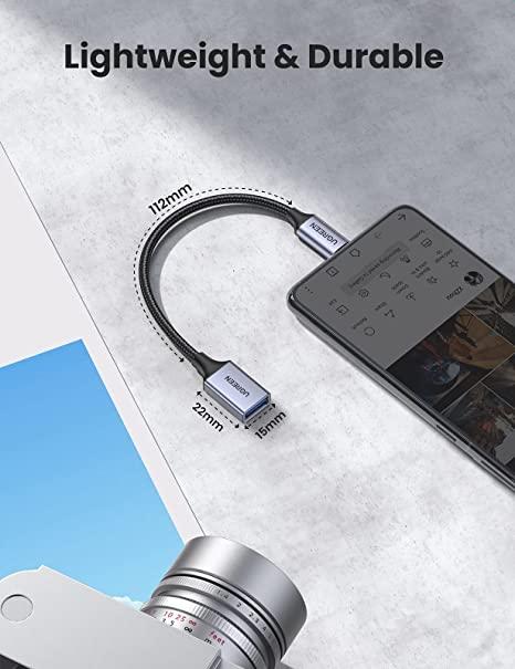 UGREEN US270 USB-C to USB 3.0 Adapter Cable with Lanyard UG-50283 – Fast Data Transfer & Durable Design