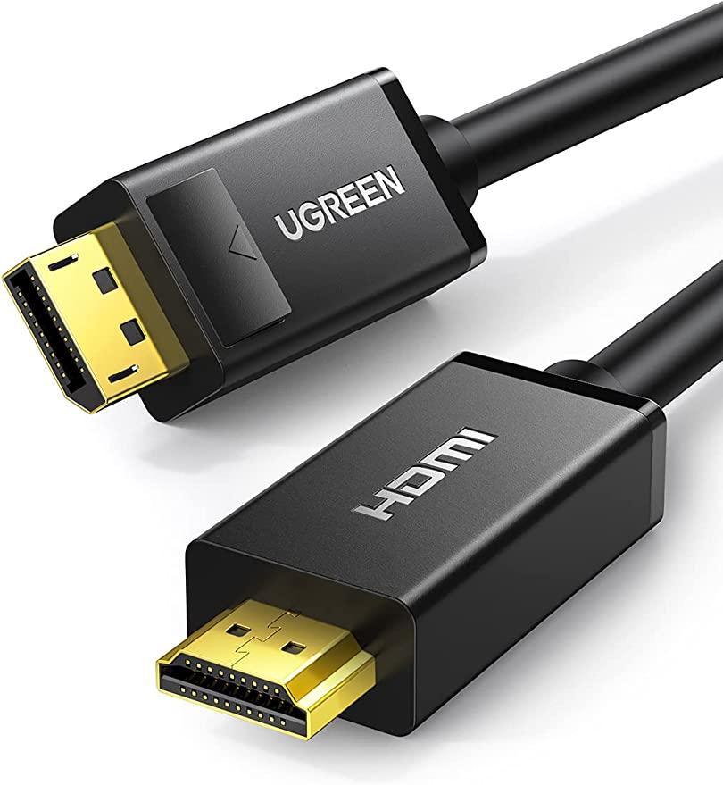 UGREEN DP101 DisplayPort to HDMI Cable 2m UG-10202 – Male to Male, 4K@60Hz Video Adapter