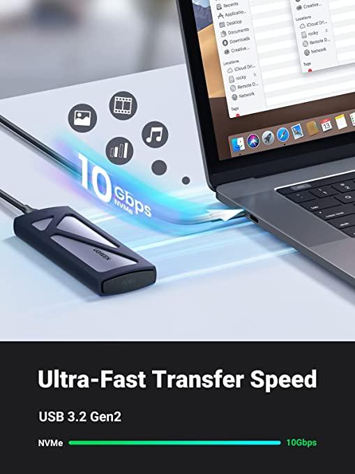 UGREEN M.2 NVME SATA SSD Enclosure USB C 3.1 Gen 2 (CM400)