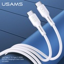 USAMS US-SJ459 U43 Type-C to Type-C 100W PD Quick Charge Data Sync Charging Cable, 1.2m(SJ459USB01)