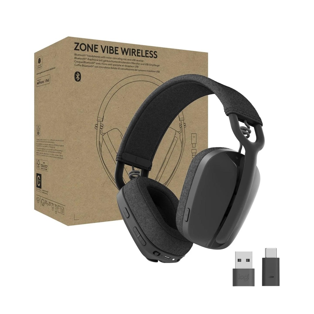 Logitech Zone Wireless Bluetooth Headset with Microphone - 981-001157