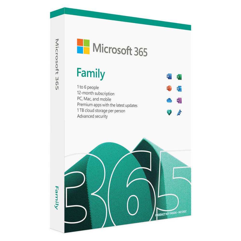 Microsoft Office 365 Family, English Subscription, 1 Year, Africa