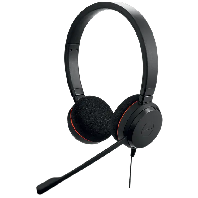 Jabra Evolve 20 Wired Stereo Headset USB-A Noise Cancelling Microphone 4999-823-169 – Professional Grade Office Headset for Calls, Customer Support, and Unified Communications