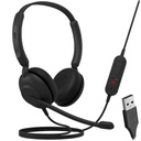 Jabra Evolve 10 USB-A Wired Stereo Headset Noise Cancelling Microphone Leatherette Ear Cushions 2699-820-109 – Professional Grade Office Headset for Calls, Customer Support, and Unified Communications