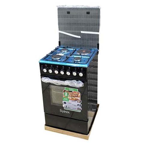 Syinix Q50GC1 50×55 3G+1E Standing Cooker with Electric Oven – Essential kitchen appliance that offers versatile cooking with both gas and electric options for convenient everyday use