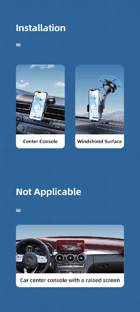 Car Center Console Retractable USAM Phone Holder( ZJ063ZJ01 )
