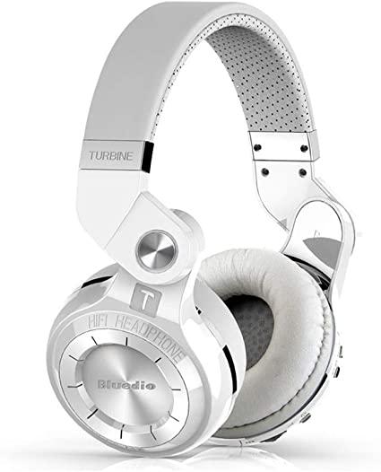 Bluedio T2s Bluetooth Headphones On Ear with Mic, 57mm Driver Rotary Folding Wireless Headset, Wired and Wireless Headphones for Cell Phone/TV/PC, 40 Hours Play Time, Support Voice Control