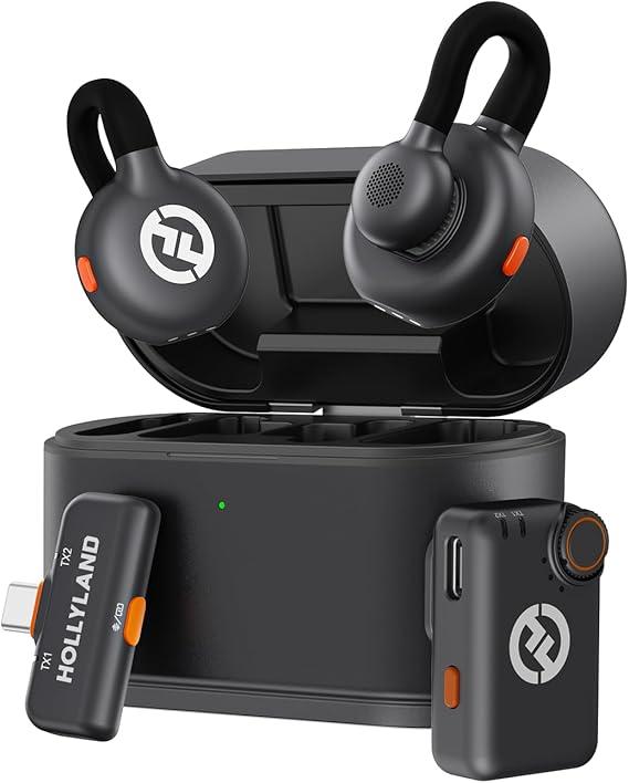Hollyland LARK M2S Combo 2-Person Wireless Microphone System for Cameras and Mobile Devices