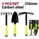 Deli EDL580803 3pcs 310mm 12" Lopper Set – Heavy Duty Gardening Hoe, Shovel, and Rake for Lawn Maintenance Workshop and DIY Use
