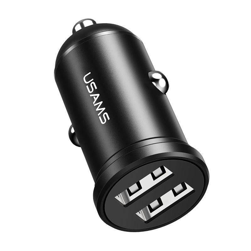 USAMS US-CC114 C20 2.4A Mini Dual USB Car Charger (CC114TC01)