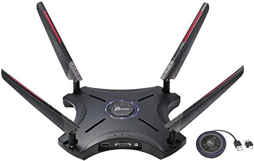 J5create Wireless Presentation System with Dual Band | 16-User Multi Screen Conferencing System Display Router