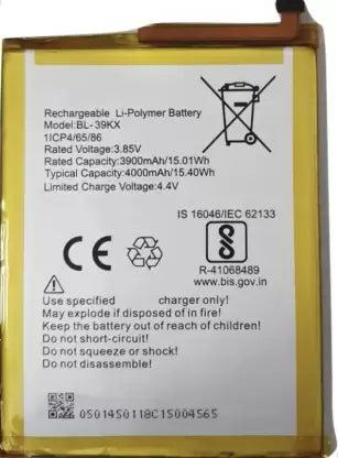 Infinix X626B, X625D, S4, Hot 7 Pro Smartphone Replacement Battery (BL-39KX)