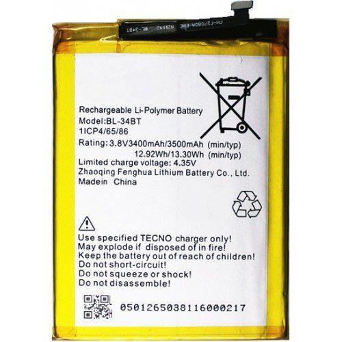 Tecno Spark 2 Smartphone Replacement Battery (BL-34BT)