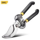 Deli EDL2778 8" 200mm Heavy Pruning Shears – Professional Garden Shears with 55# Carbon Steel Blade, Dipped Plastic Handle, and Teflon Coating for Landscaping and Horticulture
