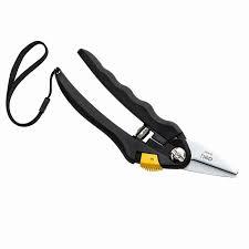 Deli EDL580101 8" 200mm Light Pruning Shears – Heavy Duty Professional Garden Shears with 55# Carbon Steel Blade, PP Anti-Slip Handle, and Teflon Coating for Landscaping and Horticulture