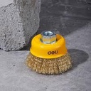 Deli EDH-GSS100-E1 100mm 4" M14x2 Thread 0.3mm Wire 30mm Length Wire Cup Brush – Heavy Duty Professional Cleaning and Surface Preparation Brush for Metal, Rust Removal, and Industrial Applications