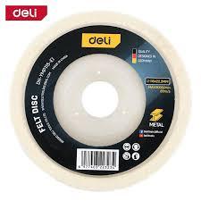 Deli EDH-HMP115-E1 115mm x 22.2mm Sponge Disc – Heavy Duty Professional Polishing and Finishing Disc for Metal, Wood, Automotive, and Surface Preparation Applications