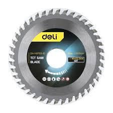 Deli EDH-MJP115-E1 115mm x 22.2mm 40T 20mm Arbor TCT Saw Blade – Heavy Duty Professional Cutting Blade for Woodworking, Construction, and Industrial Applications
