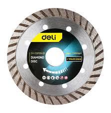 Deli EDH-CQP115-E1 115x22.2mm Diamond Disc – Professional Cutting Blade for Concrete, Stone, and Masonry Applications