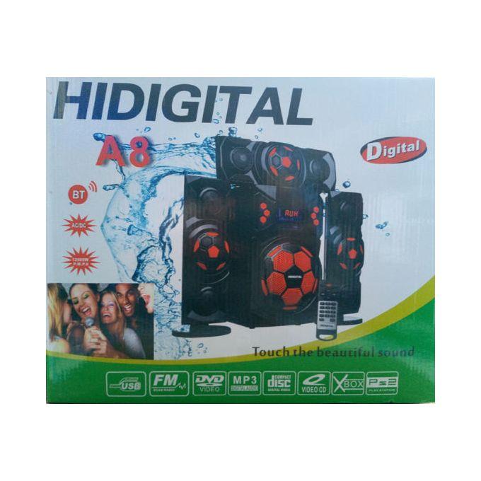 HIDigital (A8) 12000W PMPO 3.1CH Bluetooth Subwoofer With FM