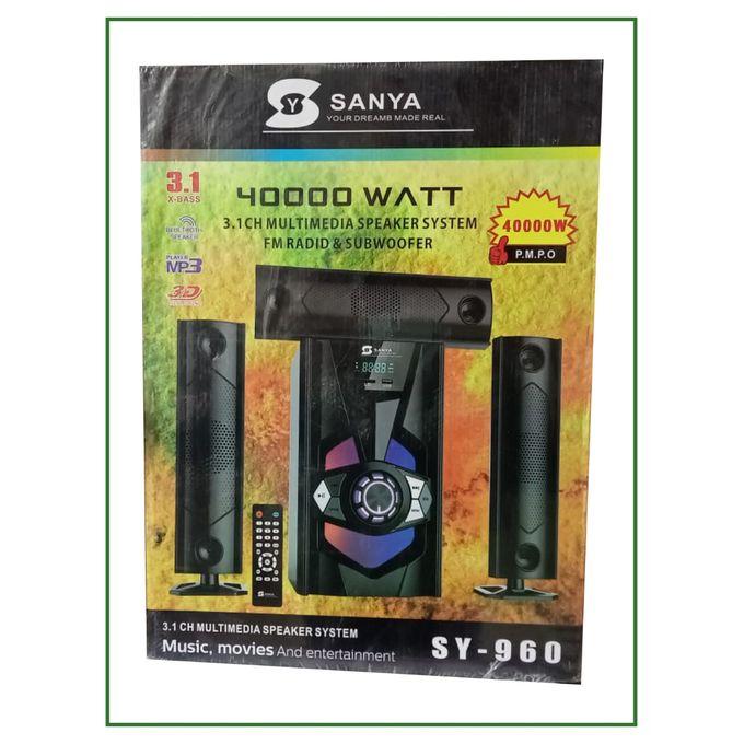 Sanya (SY960) 3.1CH 18000W PMPO Bluetooth Subwoofer With Aux/FM