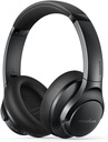 Anker Soundcore Life Q20+ Active Noise Cancelling Headphones, 40H Playtime, Hi-Res Audio, Soundcore App, Connect to 2 Devices, Memory Foam Earcups, Bluetooth Headphones for Travel, Home Office