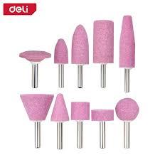 Deli EDH-ZMT007 10 Pcs Die Grinder Accessories Set – Professional Grinding and Shaping Kit for Workshop, Metalworking, and Industrial Applications