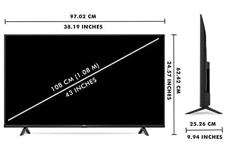 TCL 43 Inch Android 4K/UHD LED TV  (43P615)