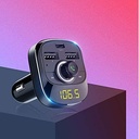 Budi Car FM Transmitter Modulator with Bluetooth-  FM , Car Battery Voltage Display