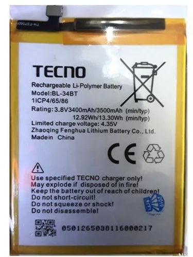 Tecno K9 Phone (BL-34AT) Replacement Battery