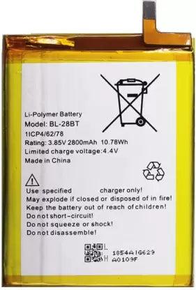 Tecno WX4 (BL-28BT) Battery Replacement - 2500mAh Battery , 3.7V Voltage
