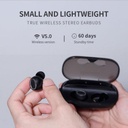 Celebrat Wireless Stereo TWS-W8 - 50mAh Battery , 5Hours Music Time