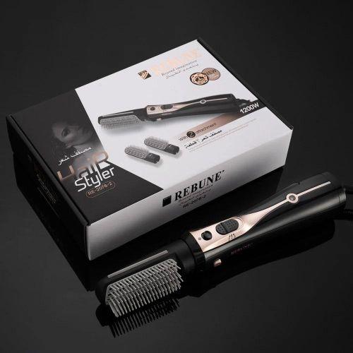 Rebune RE-2078-2 Hair Styler with 2 Brushes, 2 Heat Levels & Cool Air, 1200W – Fast Styling, Safe for Hair, Multi-Function