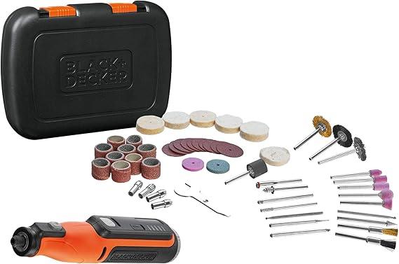 Black+Decker BCRT81K-XJ 7.2V Cordless Rotary Tool with 52PC Accessories – Precision DIY & Craft Power Tool