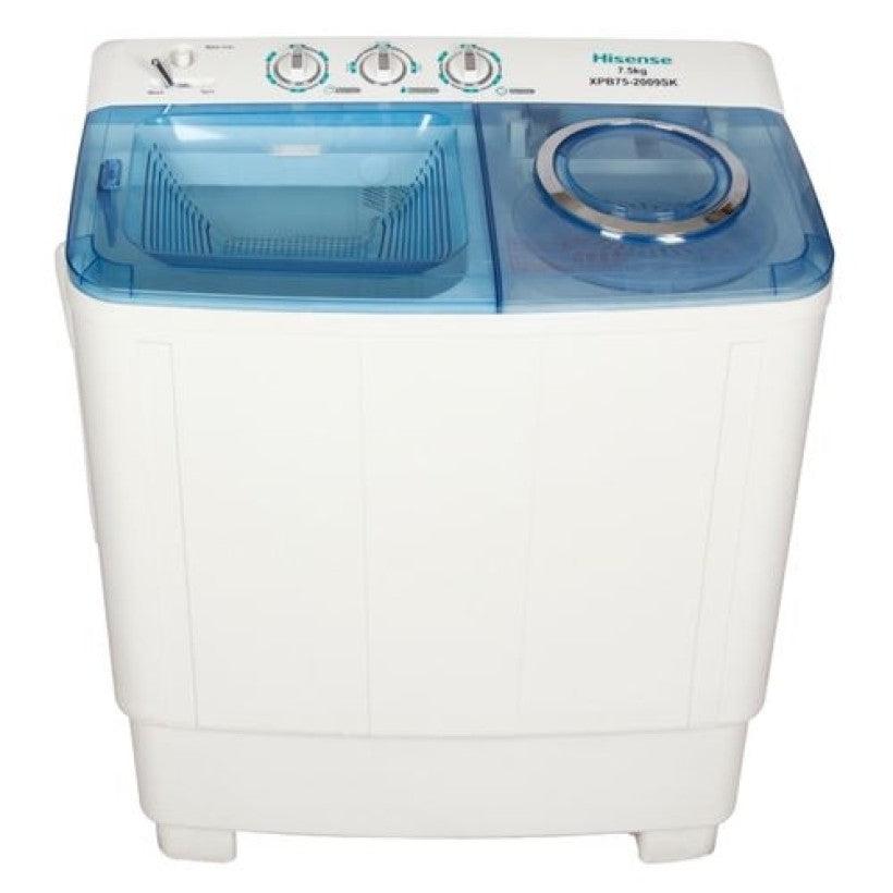 Hisense XPB75-2009SK Twin Tub 7.5KG Capacity Washing Machine
