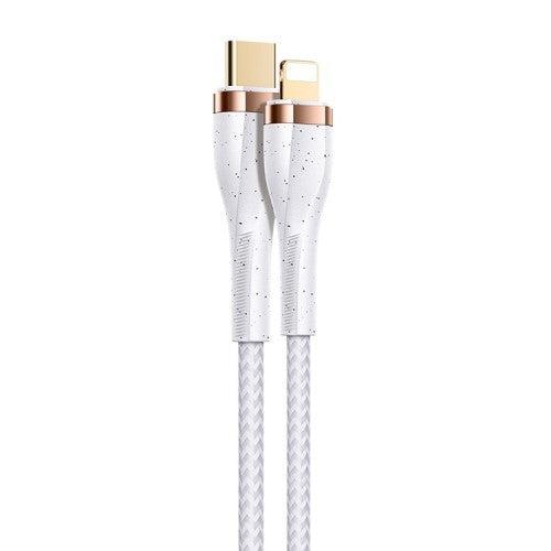 USAMS US-SJ489 U64 PD 20W USB-C / Type-C to 8 Pin Aluminum Alloy Fast Charging Data Cable, Length: 1.2m(SJ489USB01)