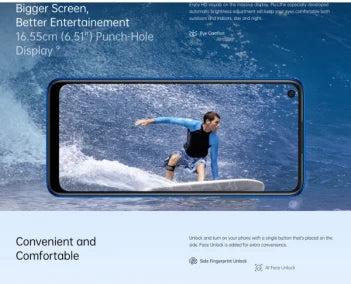 Oppo A55 Smartphone - 4GB 128GB 6.51 inch Display