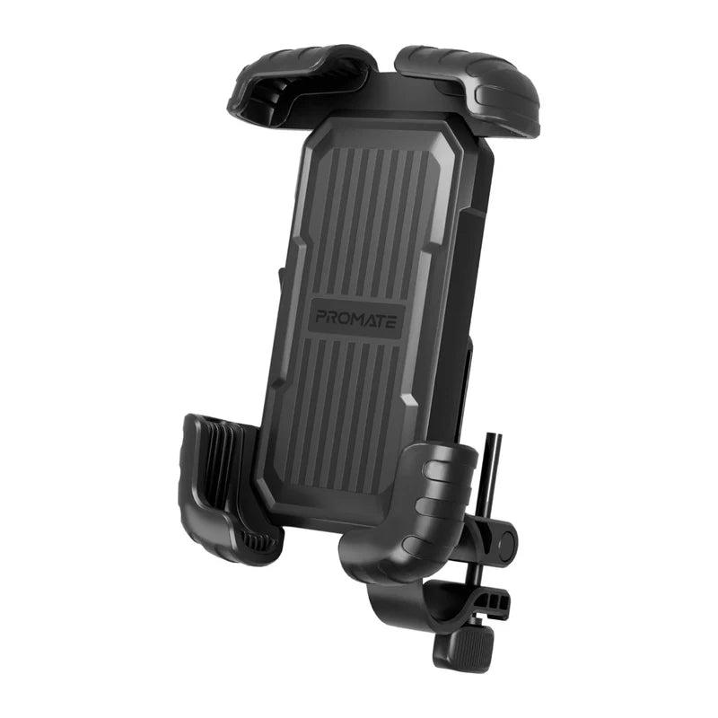 Promate BIKEMOUNT‑2 Quick‑Clamp Bike Mount for Smartphones – Heavy Duty Adjustable Smartphone Holder for Cycling, Outdoor Adventures, Commuting, and Professional Use