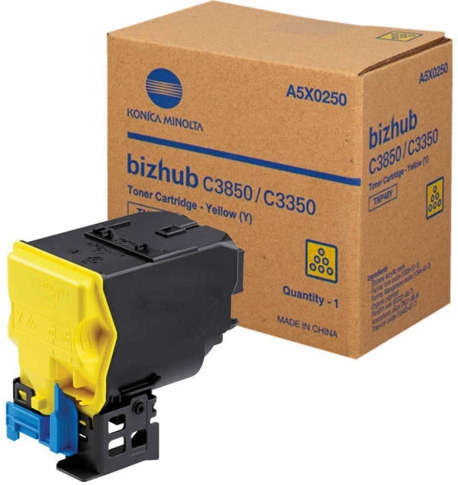 Konica Minolta Original TNP48Y Yellow Toner Cartridge (A5X0250)