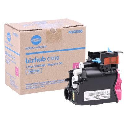Konica Minolta TNP51M Magenta Toner Cartridge (A0X5355)