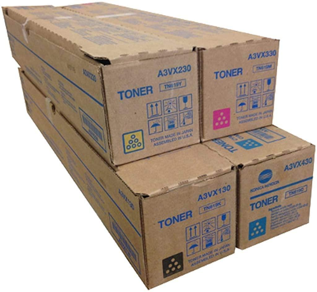 Konica Minolta Original TN-619 Yellow Toner Cartridge (A3VX255)
