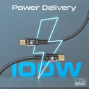 Promate LucidLine-CC200 100W Power Delivery USB-C Cable – High-Speed Durable Charging and Data Transfer Cable for Laptops, Smartphones, and Professional Devices
