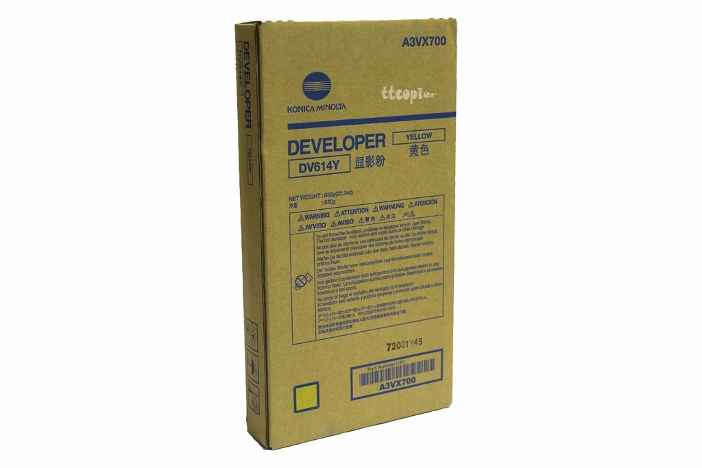 Konica Minolta DV614M A3VX800 Magenta Developer bizhub PRESS C1060 C1060 C1070P
