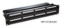 D-LINK 48 Port CAT6 UTP Fully Loaded Patch Panel (NPP-C61BLK481)