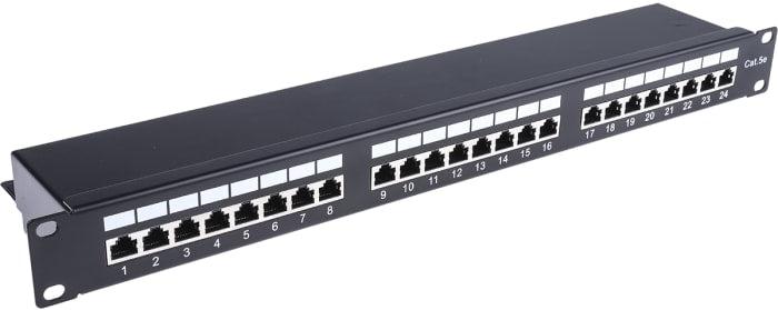 D-LINK 48 Port Cat6 Unshielded Fully Loaded Punch Down Patch Panel – Keystone Type ( 2U – Black Colour(NPP-6A2BLK241)