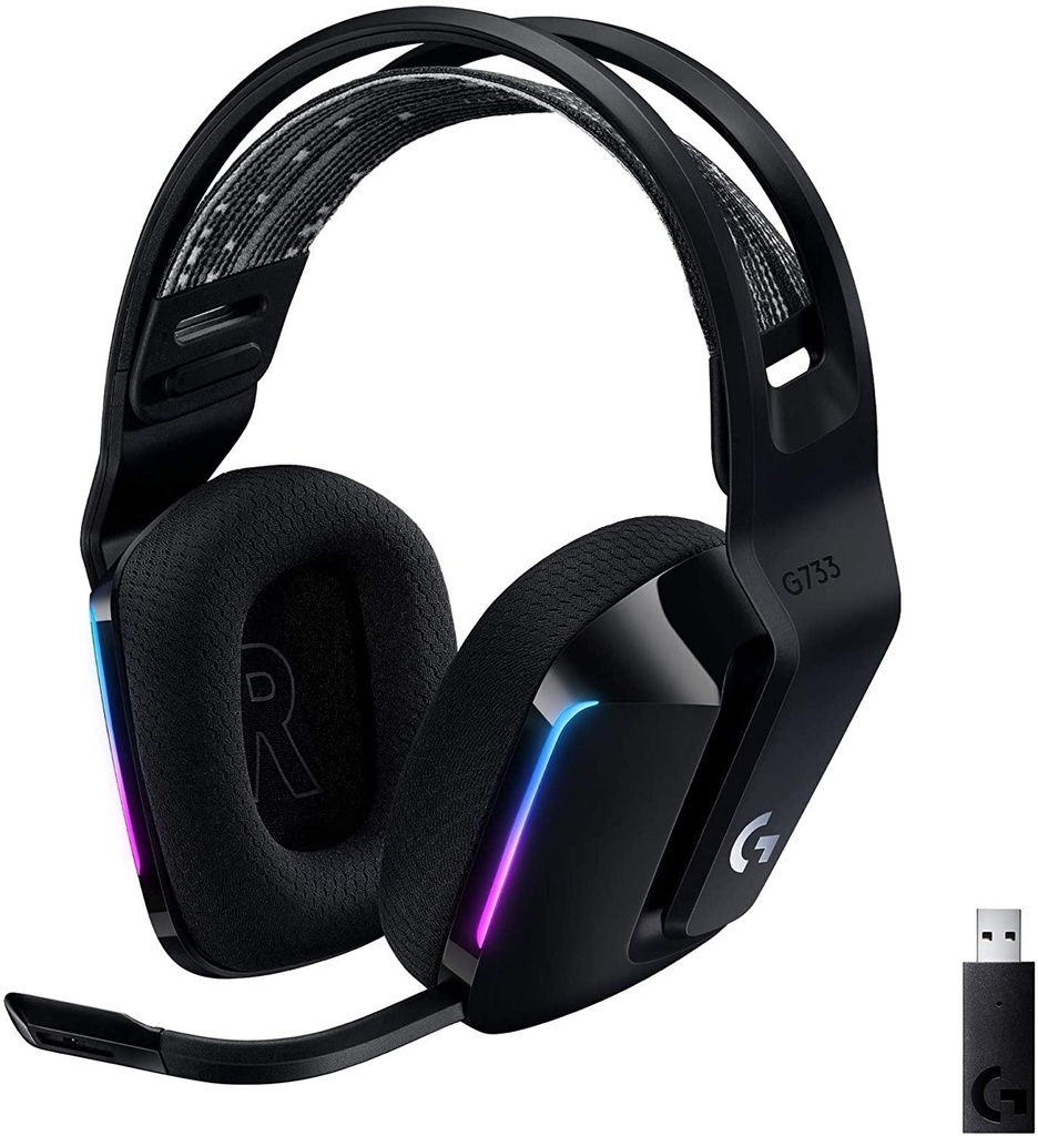 Logitech G733 Wireless Gaming Headset - Black (981-000864)