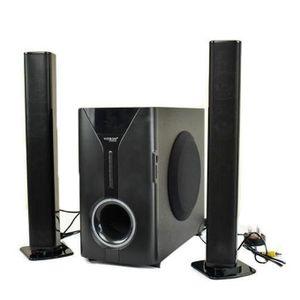 GLOBAL STAR GS-601 2.1 Multimedia Subwoofer System – Powerful Bass, BT/USB/FM